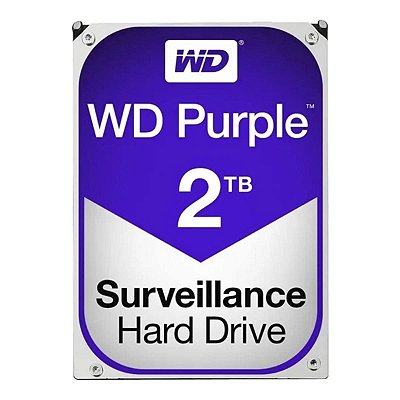 HD Interno 2TB Vigilância Western Digital Purple WD20Purz