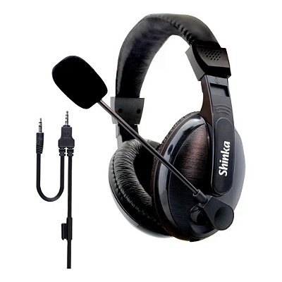 Headphone Gamer Shinka C/Mic P3 C/Adap Para Pc Sh-Fo-168