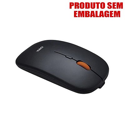 Mouse Sem Fio 2.4ghz e Bluetooth Preto Oex 3 Botoes S/ Caixa