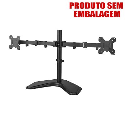 Suporte Para 2 Monitores Base Para Mesa 10 a 32'' S/ Caixa