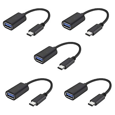 5 Adaptador Otg Usb C Para Iphone 15 16 Android Pendrive