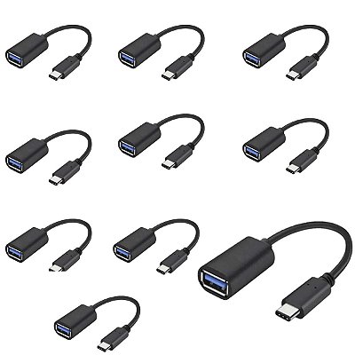 10 Adaptador Otg Usb C Para Iphone 15 16 Android Pendrive