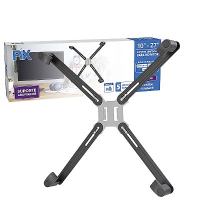 Suporte Para Monitor Sem Furacao Vesa 10'' a 27'' Adaptador