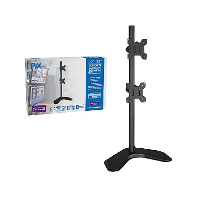 Suporte Para Monitor De Mesa Ajustável 2 Monitores 10 a 32''