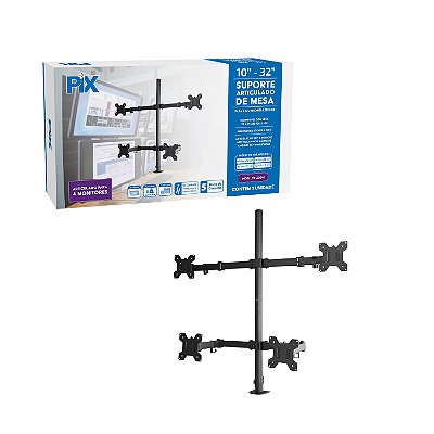 Suporte Para Monitor Ajustavel 4 Monitores Morsa 10 a 32''