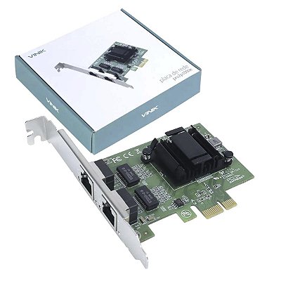 Placa De Rede 2 Portas Gigabit DualPort Vinik Low Profile