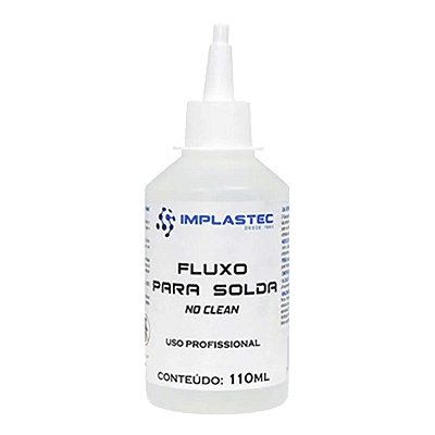 Fluxo Solda No Clean Frasco 110ml Com Bico Uso Profissional