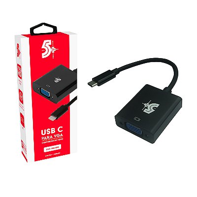 Conversor de Vídeo Tipo C 3.1 para VGA Fêmea 15cm 018-7469