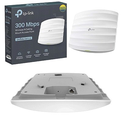 Access Point Wireless TPLink EAP110 300 Mbps PoE Omada