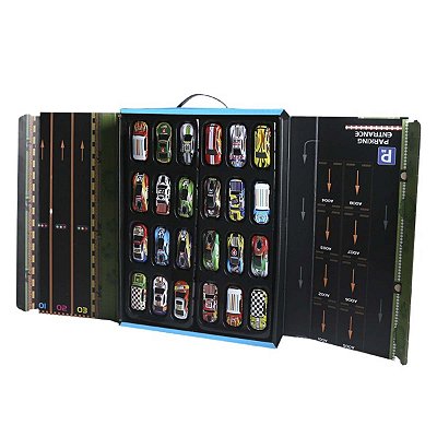 Conjunto 24 Carrinhos De Fricção Brinquedo Coleção Com Pista