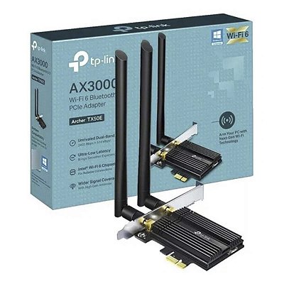 Adaptador Pcie Tp-Link Tx50E Ax3000 Wi-Fi 6 E Bluetooth 5.2