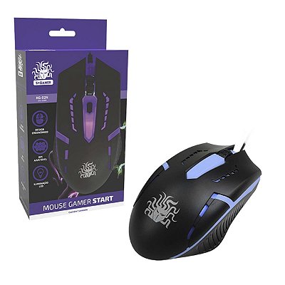 Mouse Gamer Start Nemesis 1200 Dpi Usb 2.0 Preto Rgb