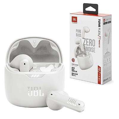 Fone Bluetooth Tune Flex JBL Anc Cancelamento Ruido Branco