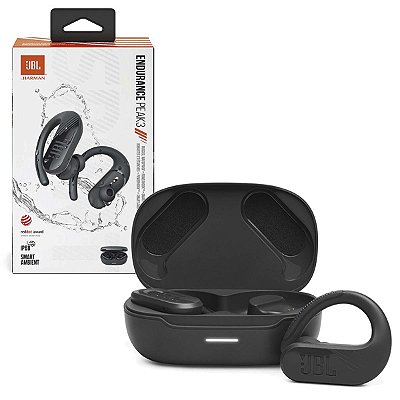 Fone Bluetooth Jbl Endurance Peak 3 Tws Intra Auricular Blk