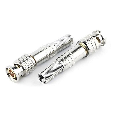 Conector Bnc Mola 4mm Parafuso Para Cftv Camera Unidade