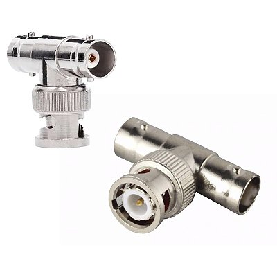 Conector Divisor Splitter Adaptador Bnc 1 Macho X 2 Fêmea