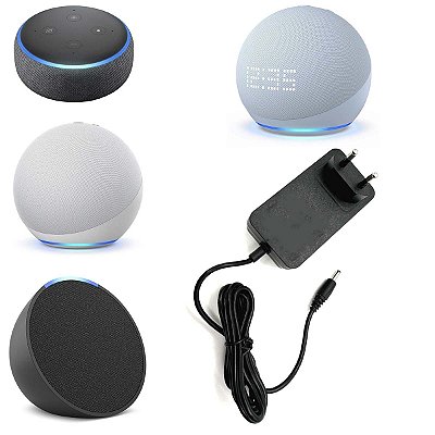 Fonte Compatível Com Alexa Echo Pop Dot 3ª 4ª 5ª Geração