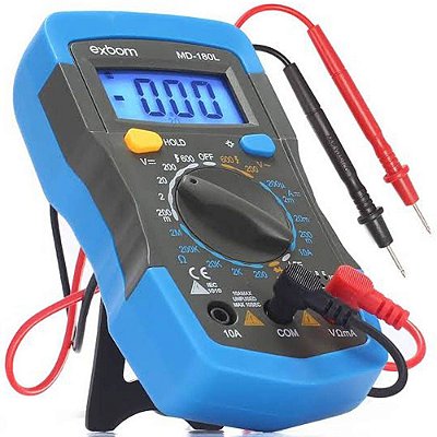 Multimetro Digital Profissional Led Lcd Continuidade Beep