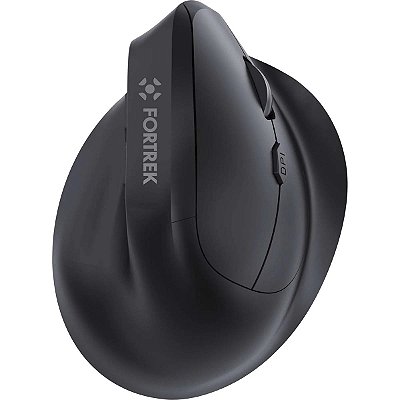 Mouse Vertical Ergonomico Recarregavel Wifi Bluetooth E Usb