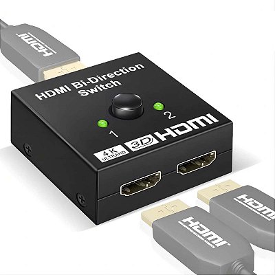 Splitter Switch Hdmi 4k Bidirecional 1x2 2x1 Chave Seletora
