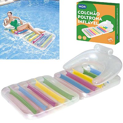 Bóia Para Piscina Colchão Inflável Lounge Luxo Grande Verão