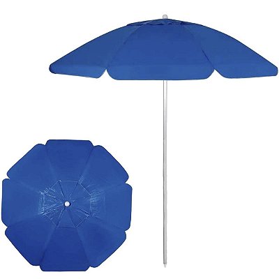 Guarda Sol Praia MOR Bagum Abertura 2,20m Altura 2.14m Azul