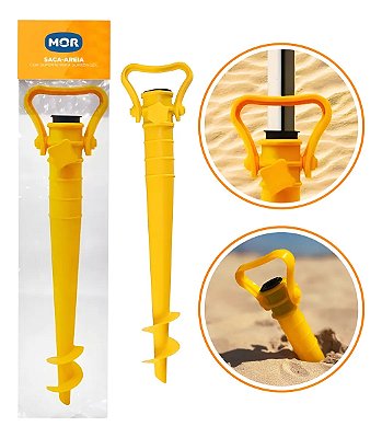 Saca Areia Sugador de Areia Para Guarda-Sol Buraco Amarelo