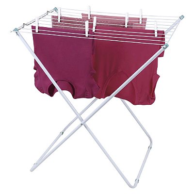 Varal De Chão Grande Maxi Estrutura Em Tubo E Arames De Aço