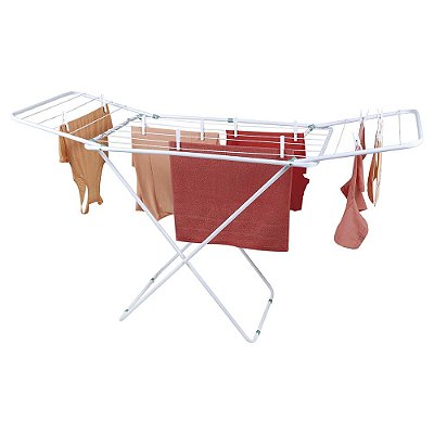 Varal De Chão Com Abas Dobrável 155cm 6005 Mor Cor Branco