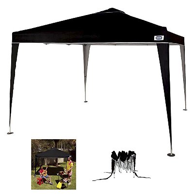 Tenda Gazebo Sanfonado X-Flex Oxford 3x3m 100 FPS Preto