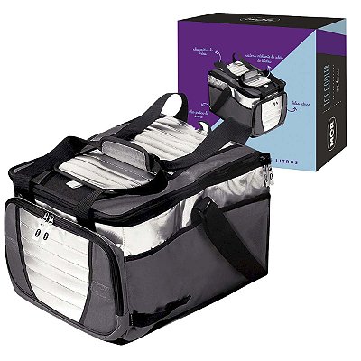 Bolsa Térmica Ice Cooler 36 Litros 1 Divisória Cinza MOR