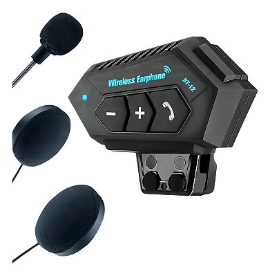 Fone De Ouvido Para Capacete Bluetooth Sem Fio Motoboy Moto