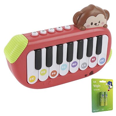 Mini Piano Musical Brinquedo Com Jogo Interativo Criança