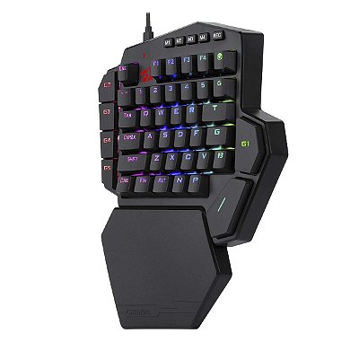 Teclado Mecanico Redragon Single Hand Ditix Rgb Switch Azul