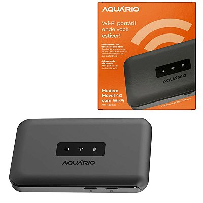 Modem Móvel 4G Aquário MM-4000SX com Wi-Fi até 10 Usuários