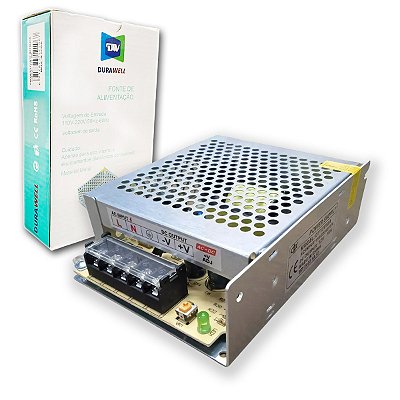 Fonte Chaveada 12v 15a 180w Cftv Câmera Segurança Bivolt