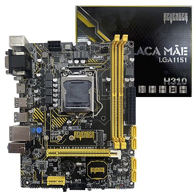 Placa Mãe Revenger H310 Chipset Intel 8ª 9ª Geração 1151