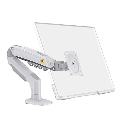 Suporte De Monitor Pistao A Gás Articulado 17" a 30" Branco