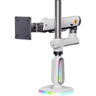 Suporte Monitor Gamer Rgb Pistao Gás Bi-Articulado 32" a 60"