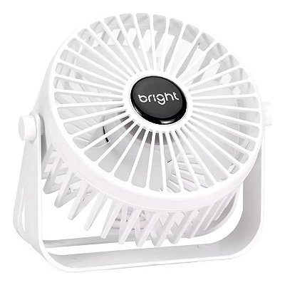 Ventilador De Mesa Portátil Usb Mini Branco Bright VN007
