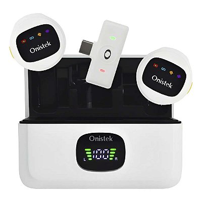 Microfone Lapela Sem Fio Duplo Usb C Para Iphone 15 16 17