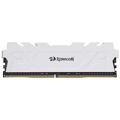 Memoria Ddr4 8Gb 3200mhz Lunar White Redragon Rage Branca