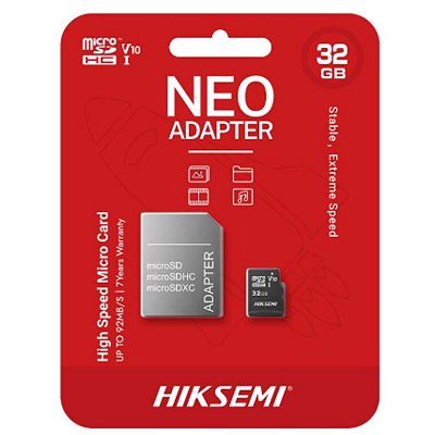 Cartão de Memória Micro Sd Hiksemi 32GB Classe 10 UHS-I