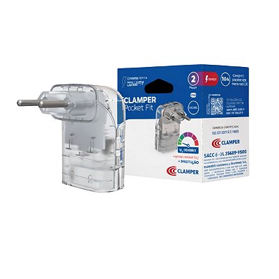 Protetor de Surto iClamper Pocket Fit 2P 20A Transparente