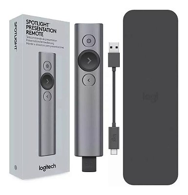 Apresentador Logitech Spotlight Bluetooth Slide Recarregável