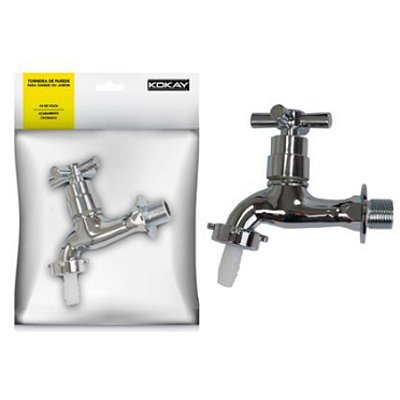 Torneira Luxo ABS Cromada Para Tanque, Jardim e Garagem