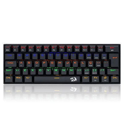 Teclado Gamer Mecânico Lakshmi Rainbow PT Switch Red 60%