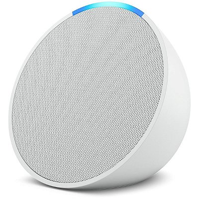 Amazon Echo Pop com Alexa Caixa de Som Inteligente Branco