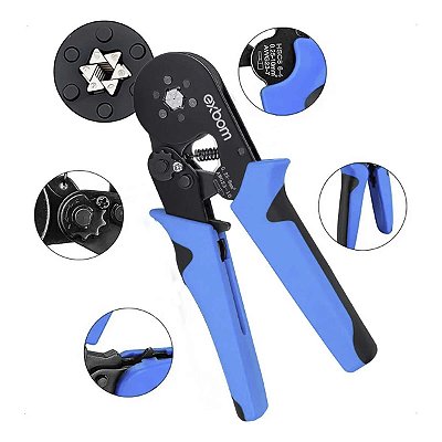 Alicate Prensa Terminal Ilhós Tubular Exbom Profissional