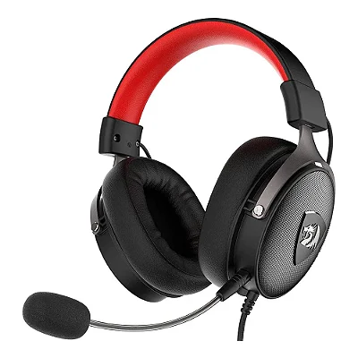 Fone Headset Gamer Redragon Icon Preto Cabo 2m 3.5mm P3 H520